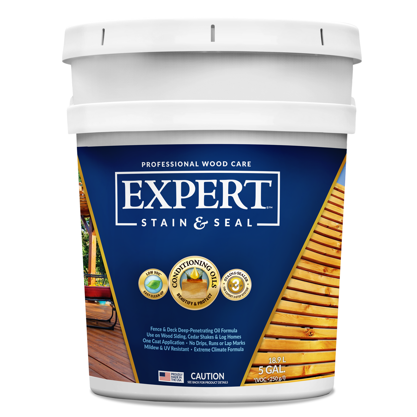 EXPERT Stain & Seal | Semi-Transparent Wood Stain & Sealer